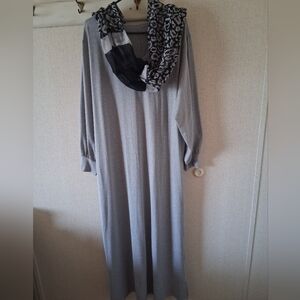 Classic Long Sleeve Grey Women’s Dress